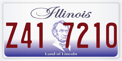 IL license plate Z417210