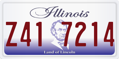 IL license plate Z417214