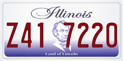 IL license plate Z417220