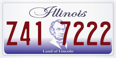 IL license plate Z417222