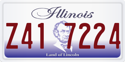 IL license plate Z417224