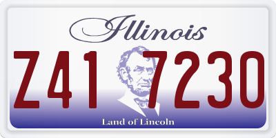 IL license plate Z417230
