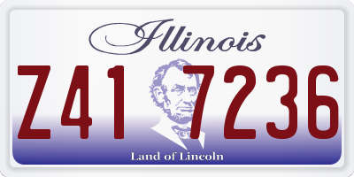 IL license plate Z417236