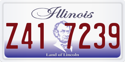 IL license plate Z417239