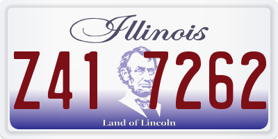 IL license plate Z417262