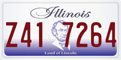 IL license plate Z417264
