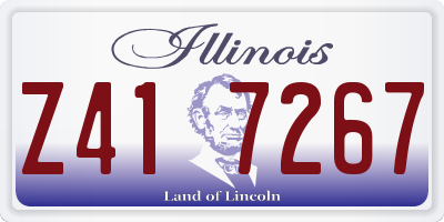 IL license plate Z417267