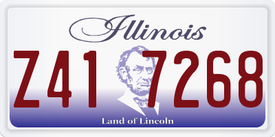 IL license plate Z417268