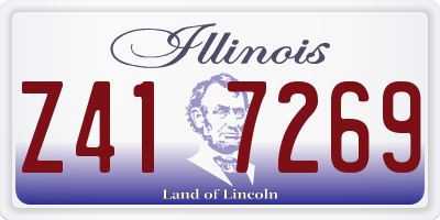 IL license plate Z417269