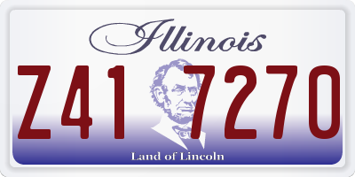 IL license plate Z417270