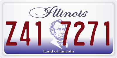 IL license plate Z417271