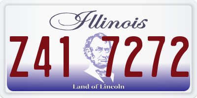 IL license plate Z417272