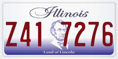 IL license plate Z417276