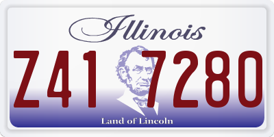 IL license plate Z417280