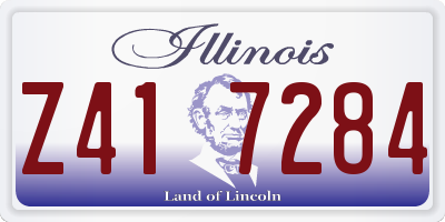 IL license plate Z417284