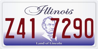 IL license plate Z417290