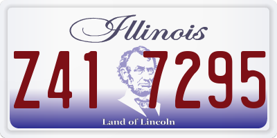 IL license plate Z417295