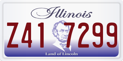 IL license plate Z417299