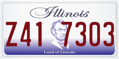 IL license plate Z417303