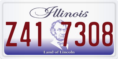 IL license plate Z417308