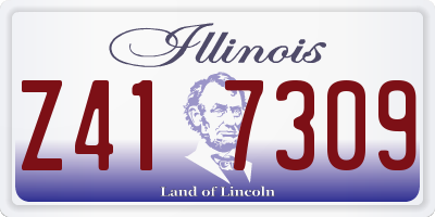 IL license plate Z417309