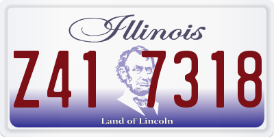 IL license plate Z417318
