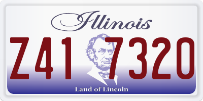 IL license plate Z417320