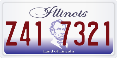 IL license plate Z417321