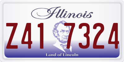 IL license plate Z417324