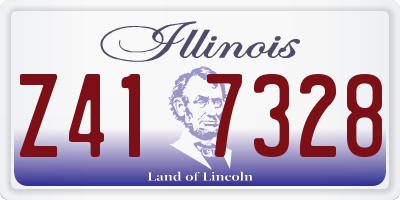IL license plate Z417328