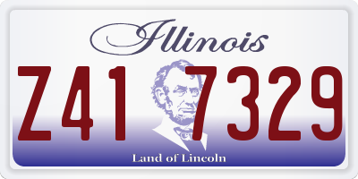 IL license plate Z417329