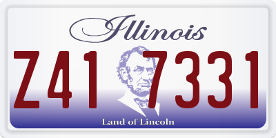 IL license plate Z417331