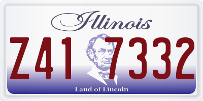 IL license plate Z417332