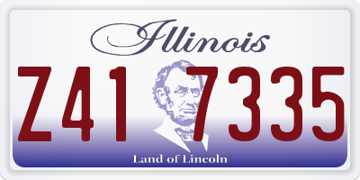 IL license plate Z417335