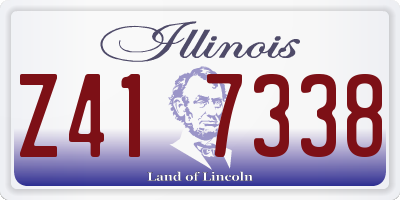 IL license plate Z417338