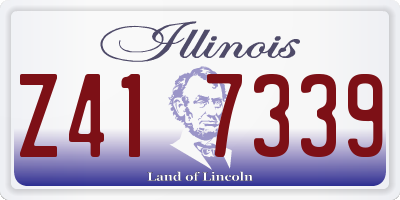 IL license plate Z417339