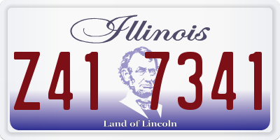 IL license plate Z417341