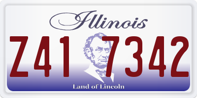 IL license plate Z417342
