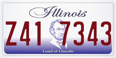 IL license plate Z417343