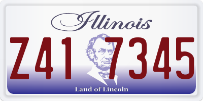 IL license plate Z417345