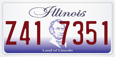 IL license plate Z417351
