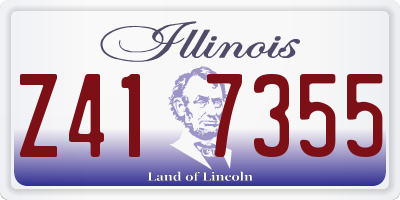 IL license plate Z417355