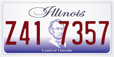 IL license plate Z417357