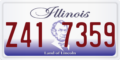IL license plate Z417359