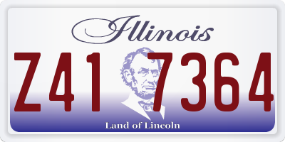 IL license plate Z417364
