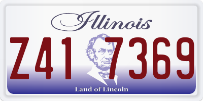 IL license plate Z417369