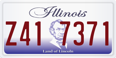 IL license plate Z417371