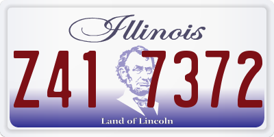 IL license plate Z417372