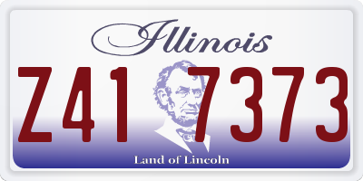 IL license plate Z417373