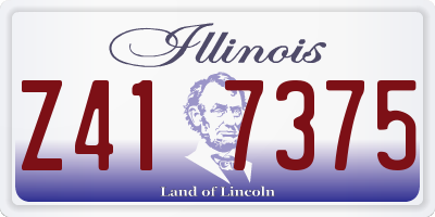 IL license plate Z417375